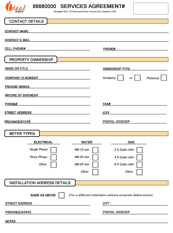 Hand Write Form Page 1